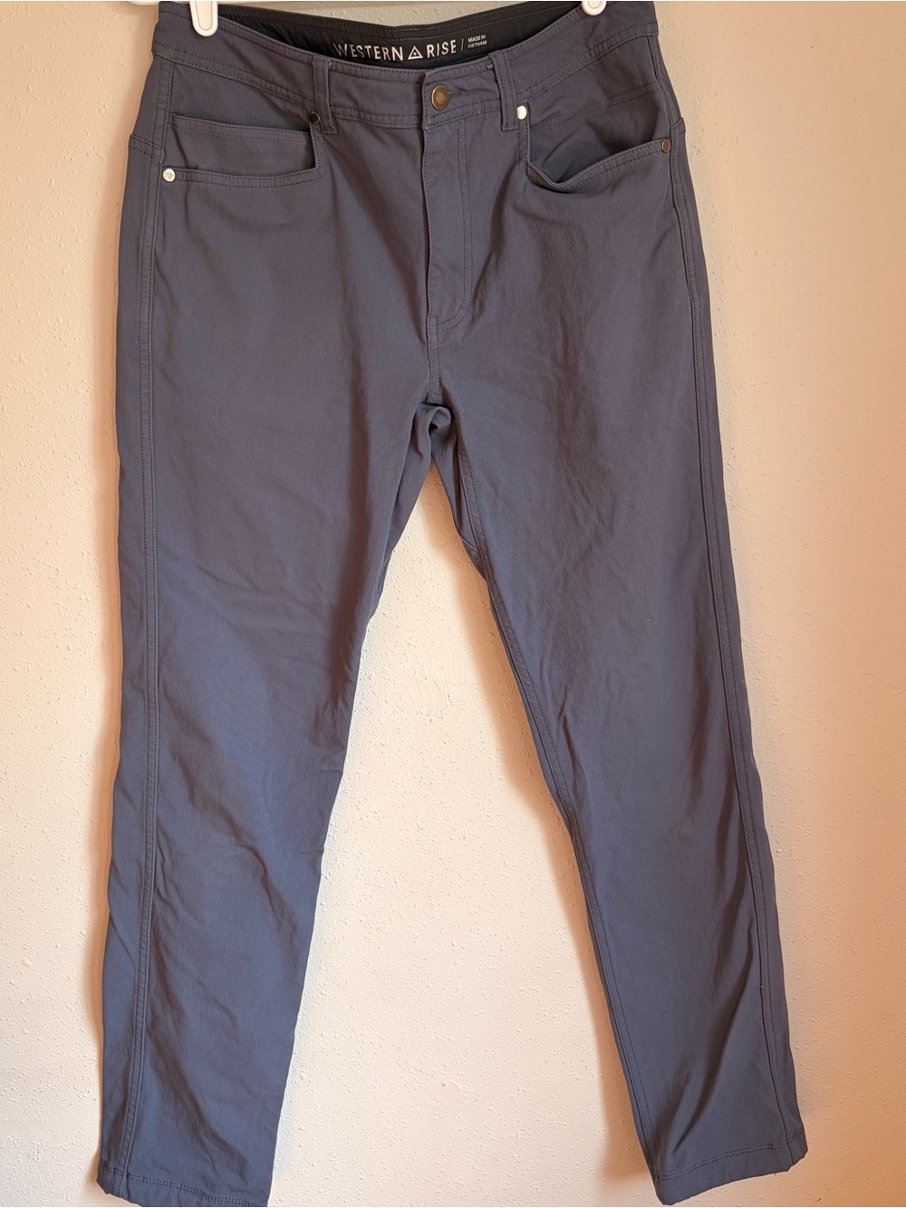 Western Rise Men’s Slate/Navy Chinos - Slim Casual Pants